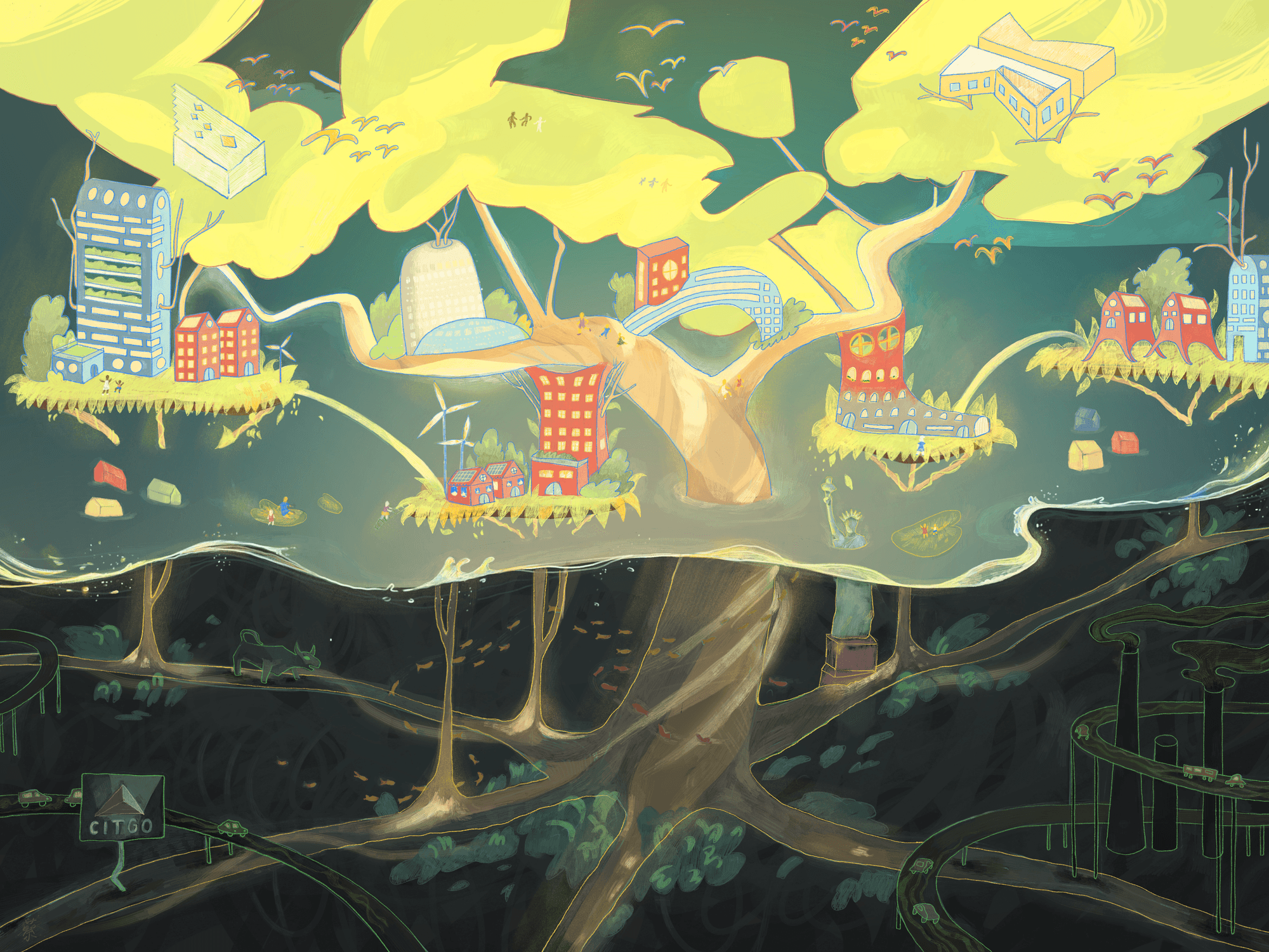Proposed illustration. Made with Procreate on the iPad.